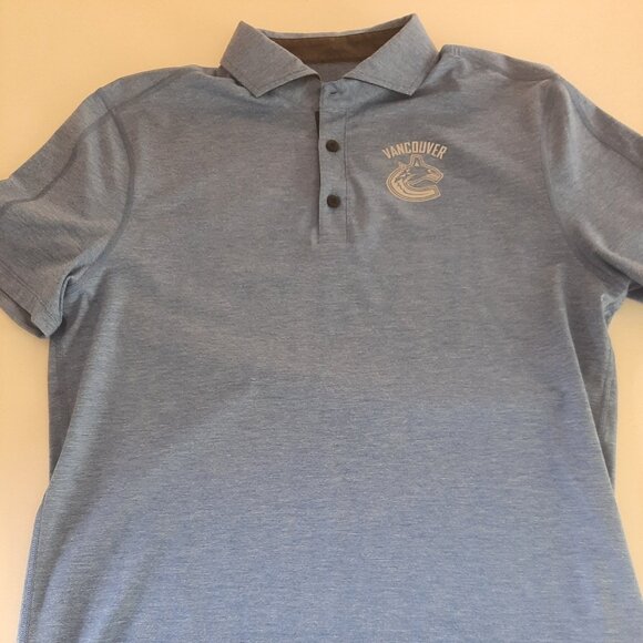 Lululemon Golf Shirt w/ Vancouver Canucks team logo - Men's Large - Picture 1 of 5